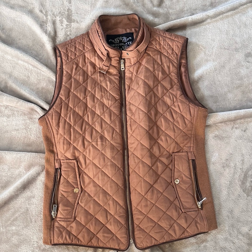 Chocolate Brown Quilted Women's Vest